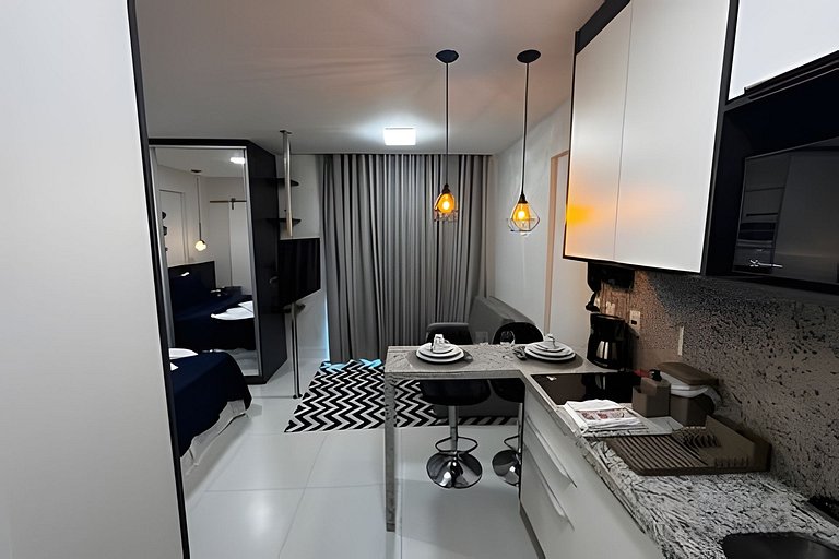 "Studio Vista Mar Aconchegante Wi-Fi turbo e Netflix – Salva