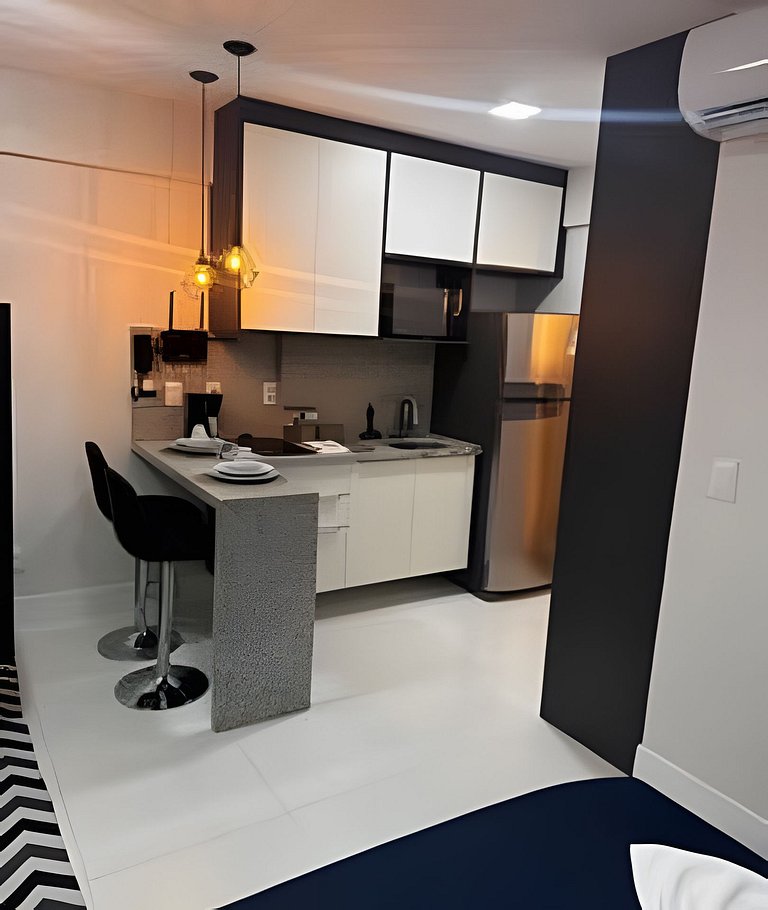 "Studio Vista Mar Aconchegante Wi-Fi turbo e Netflix – Salva