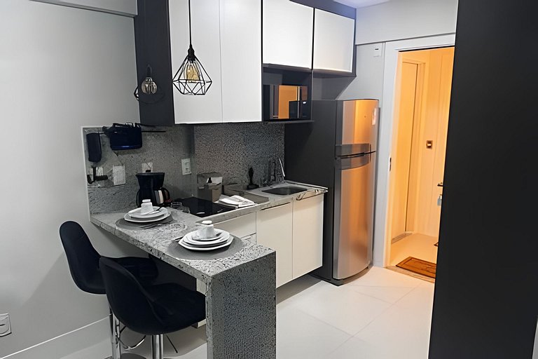 "Studio Vista Mar Aconchegante Wi-Fi turbo e Netflix – Salva