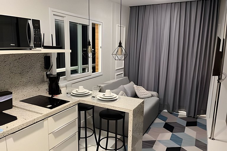 Vista Para o Mar no 8º Andar conforto e Charme 807