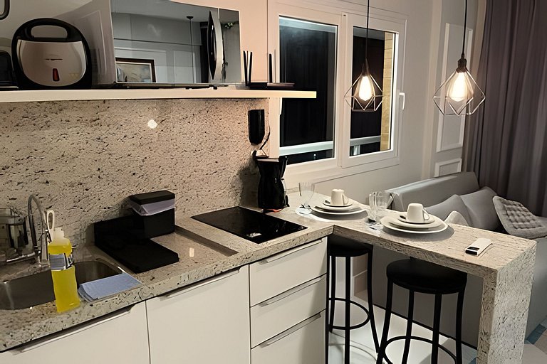 Vista Para o Mar no 8º Andar conforto e Charme 807