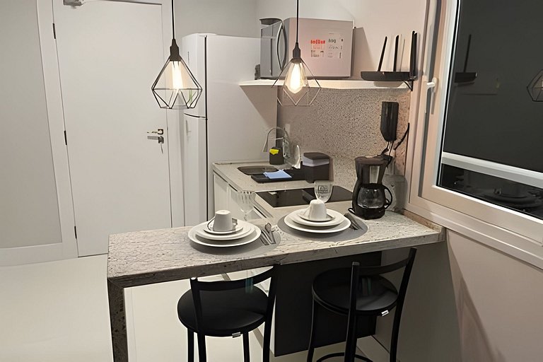 Vista Para o Mar no 8º Andar conforto e Charme 807