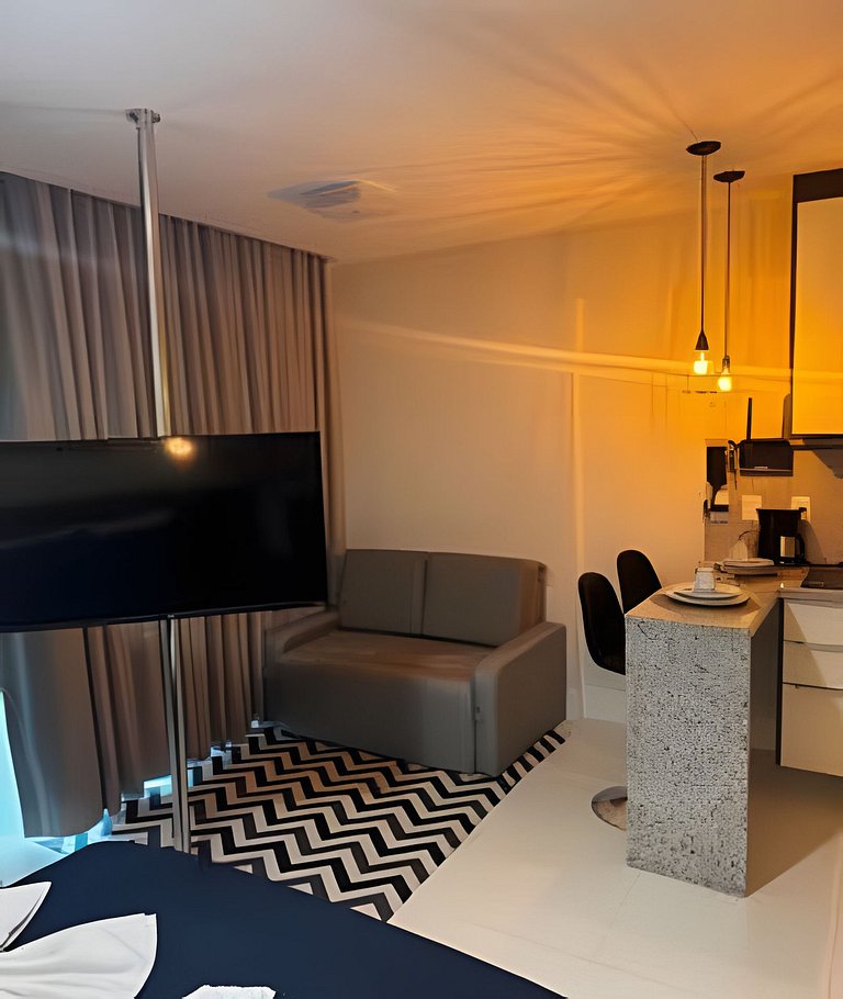 “Studio com vista mar, Wi-Fi turbo e Netflix – Salvador”