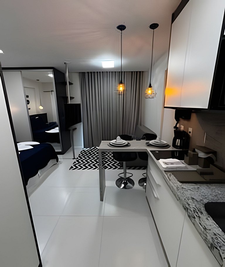 “Studio com vista mar, Wi-Fi turbo e Netflix – Salvador”