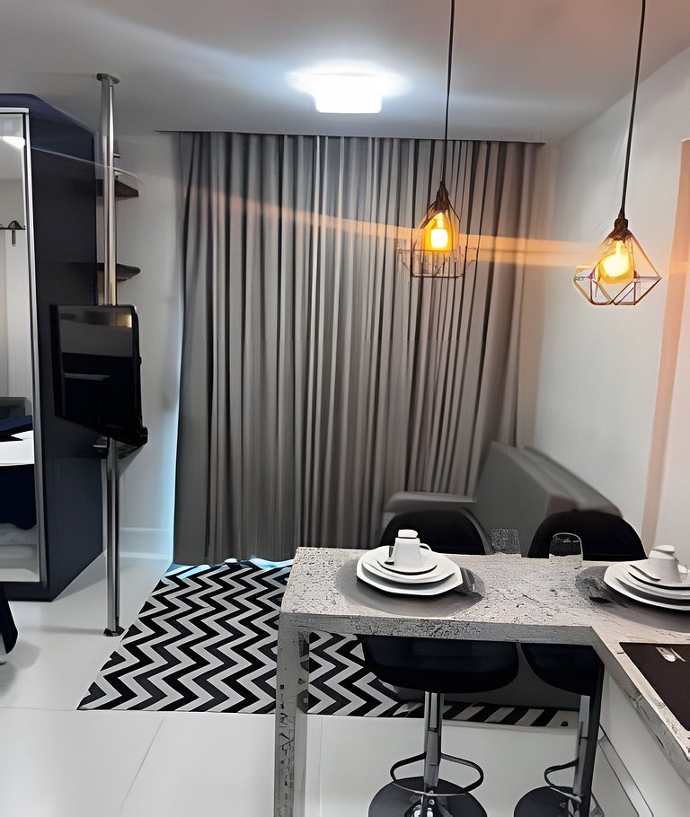 “Studio com vista mar, Wi-Fi turbo e Netflix – Salvador”