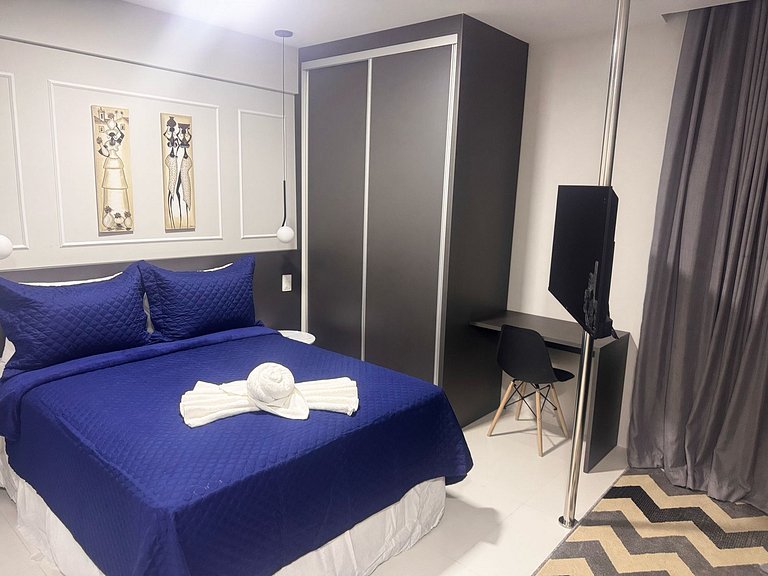 “Studio com vista mar, Wi-Fi turbo e Netflix – Salvador”