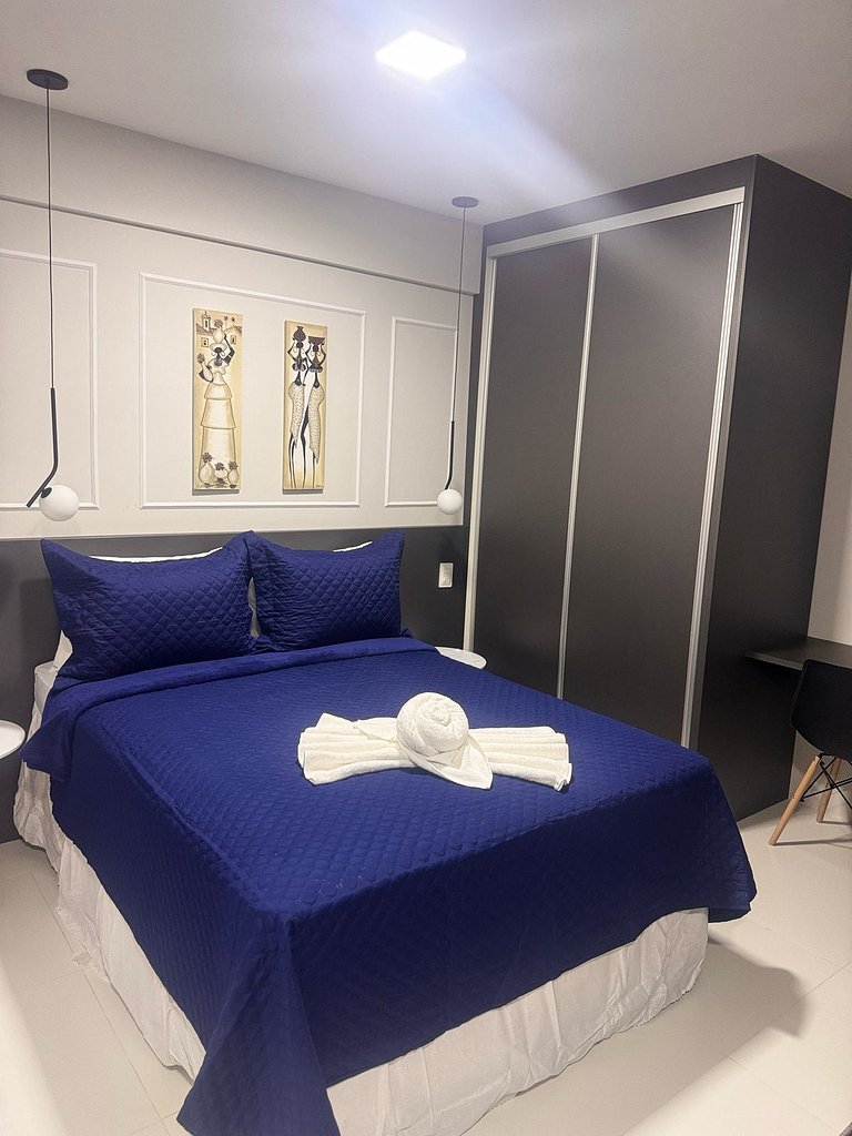 “Studio com vista mar, Wi-Fi turbo e Netflix – Salvador”