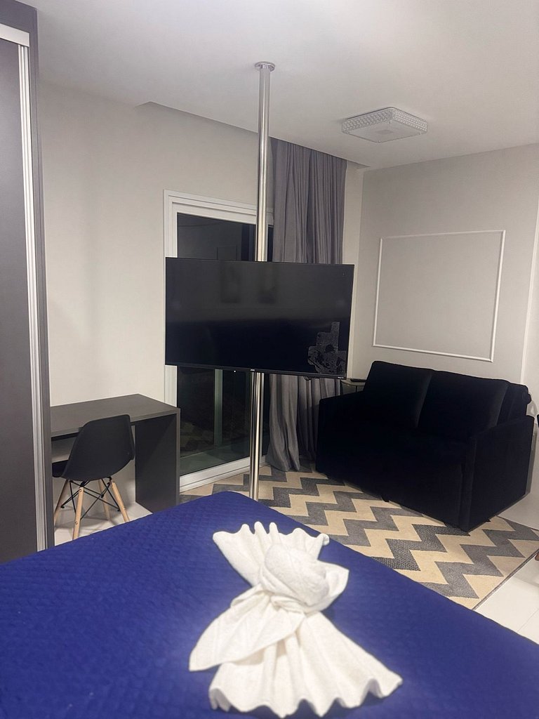 “Studio com vista mar, Wi-Fi turbo e Netflix – Salvador”