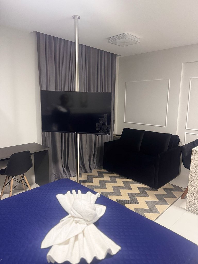 “Studio com vista mar, Wi-Fi turbo e Netflix – Salvador”