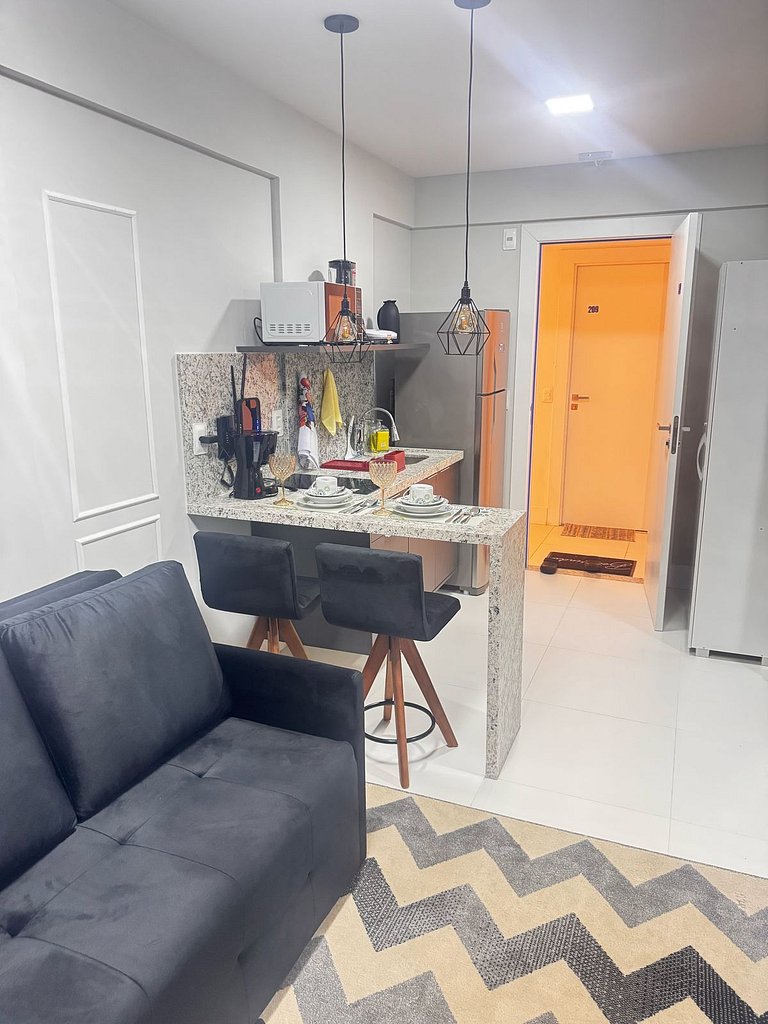 “Studio com vista mar, Wi-Fi turbo e Netflix – Salvador”