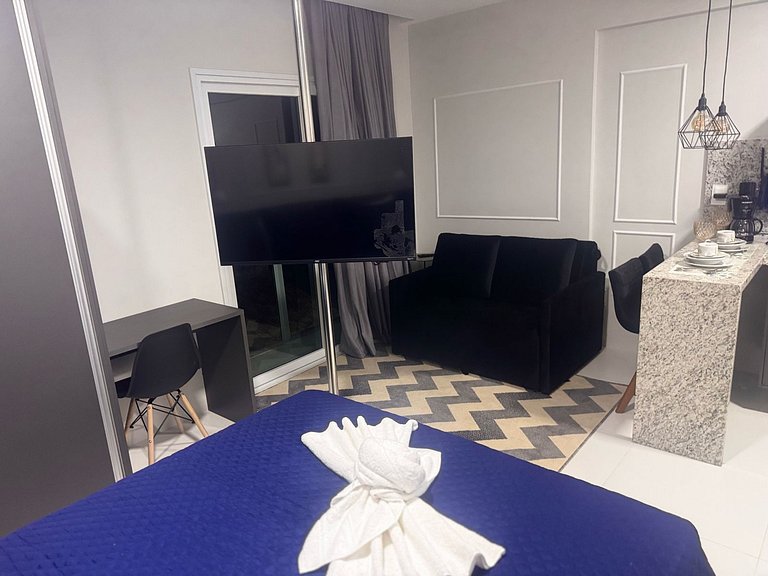 “Studio com vista mar, Wi-Fi turbo e Netflix – Salvador”