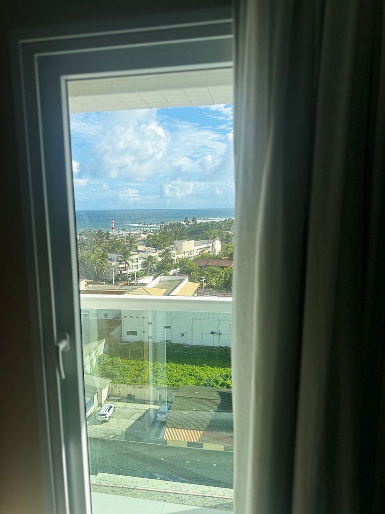 Lindo e Confortável Vista Mar Wi-Fi turbo e Netflix – Salvad