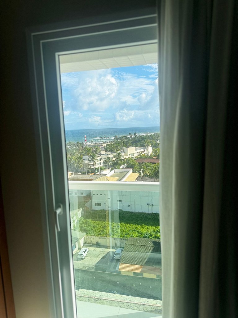 Lindo e Confortável Vista Mar Wi-Fi turbo e Netflix – Salvad