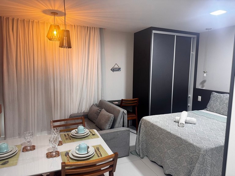 Lindo e Confortável Vista Mar Wi-Fi turbo e Netflix – Salvad