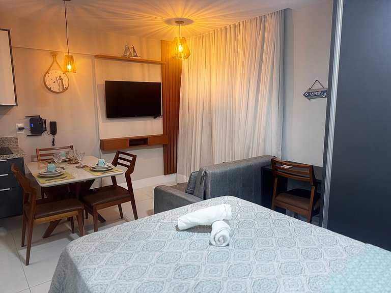 Lindo e Confortável Vista Mar Wi-Fi turbo e Netflix – Salvad