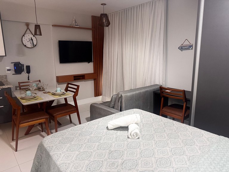 Lindo e Confortável Vista Mar Wi-Fi turbo e Netflix – Salvad