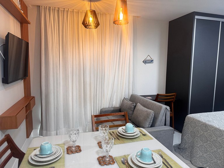 Lindo e Confortável Vista Mar Wi-Fi turbo e Netflix – Salvad