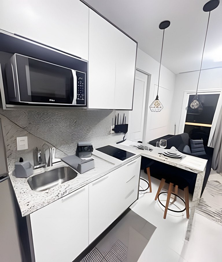 809 Studio Ideal Para Férias e Negócios Vista Mar.