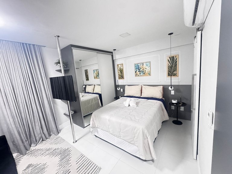 809 Studio Ideal Para Férias e Negócios Vista Mar.